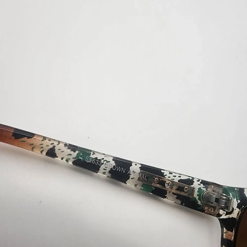 Steve Madden Brown & Animal Print Sunglasses